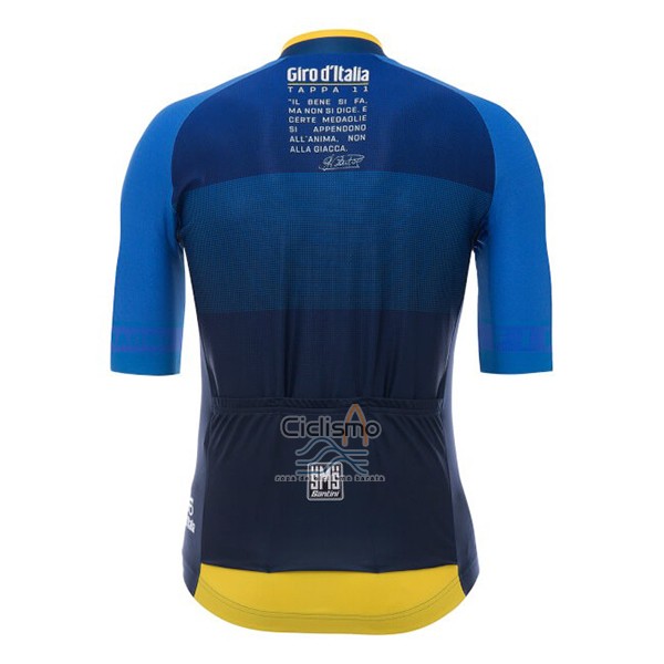 Giro d'Italia Ropa Ciclismo Culotte Corto 2017 Hombre Mangas Cortas APagado Azul